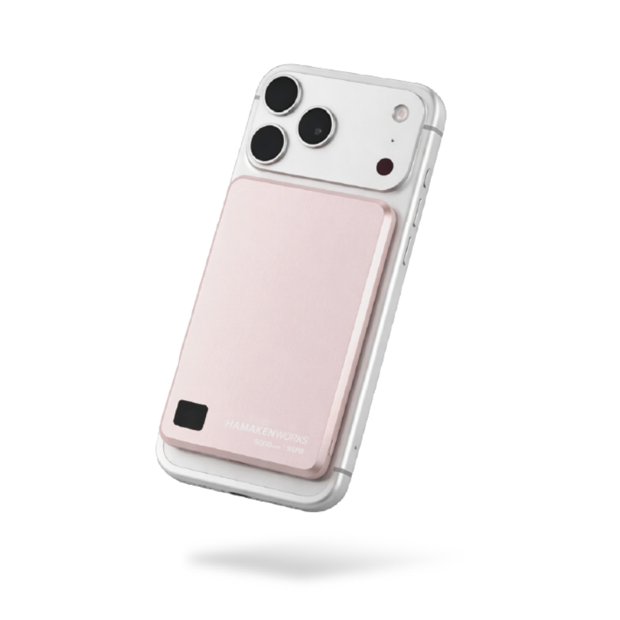 SSPB Magsafe(準固体電池モバイルバッテリー) 5,000mAh  ピンク