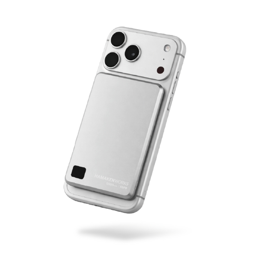 SSPB Magsafe(準固体電池モバイルバッテリー) 5,000mAh  ホワイト