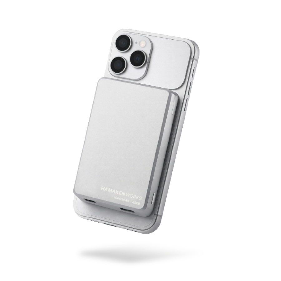 SSPB Magsafe(準固体電池モバイルバッテリー) 10,000mAh  ホワイト