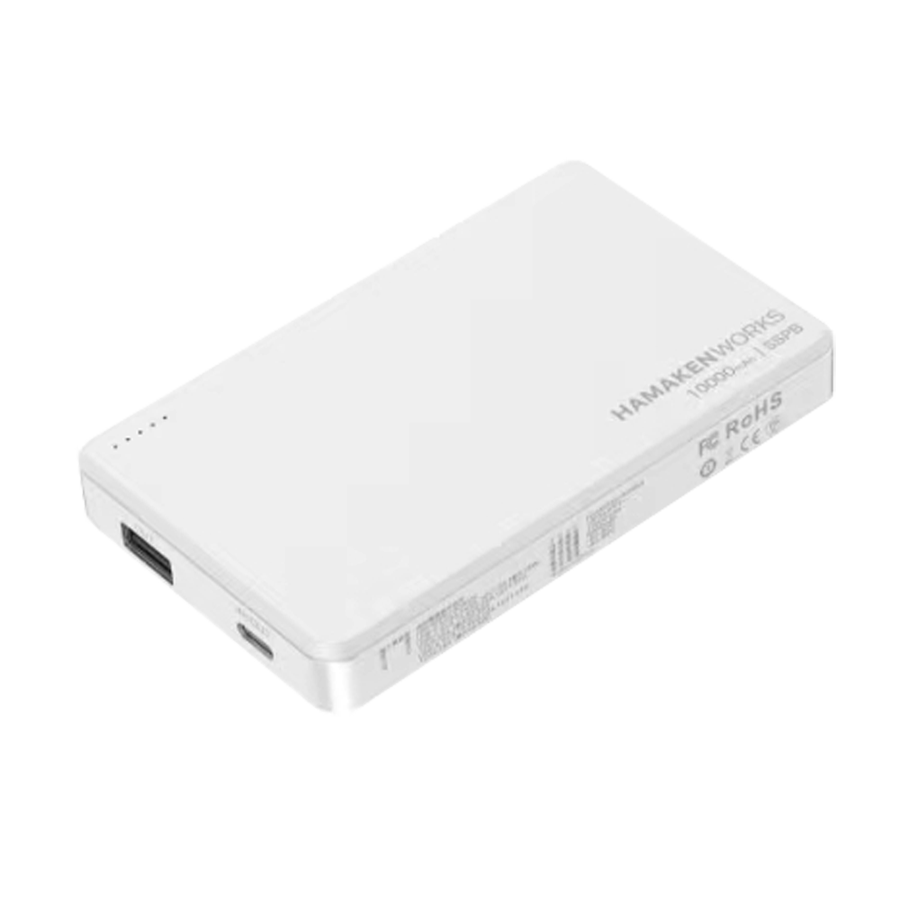 SSPB(準固体電池モバイルバッテリー) 10,000mAh  ホワイト