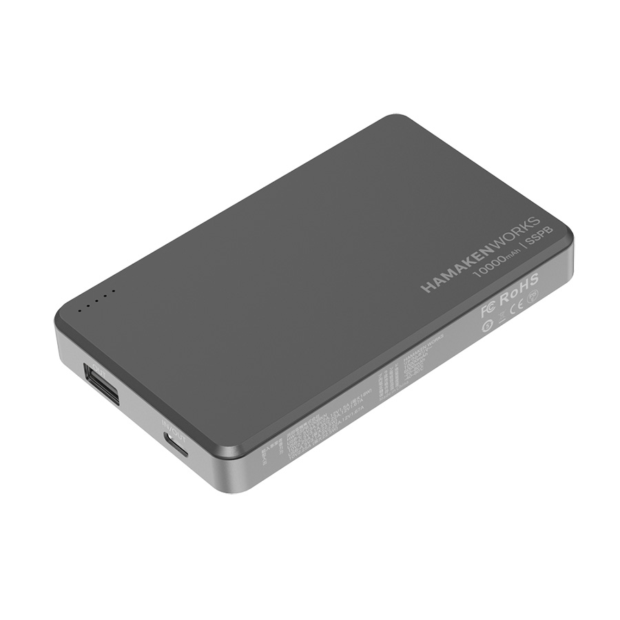 SSPB(準固体電池モバイルバッテリー) 10,000mAh  ブラック