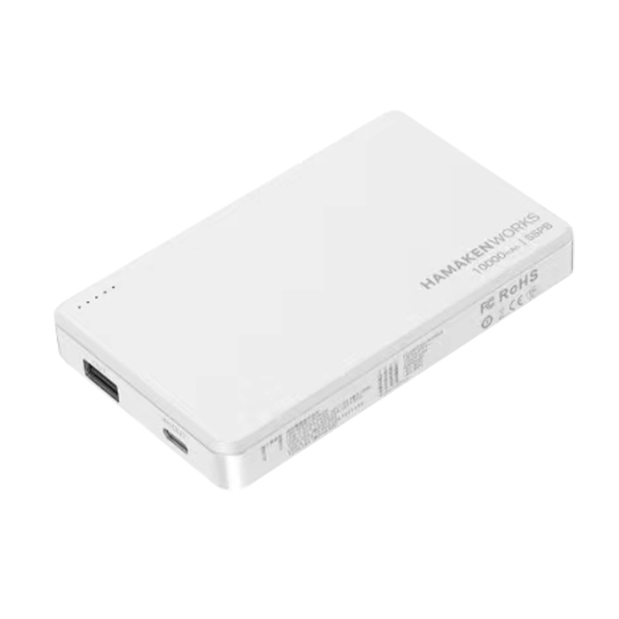 SSPB(準固体電池モバイルバッテリー) 10,000mAh  ホワイト